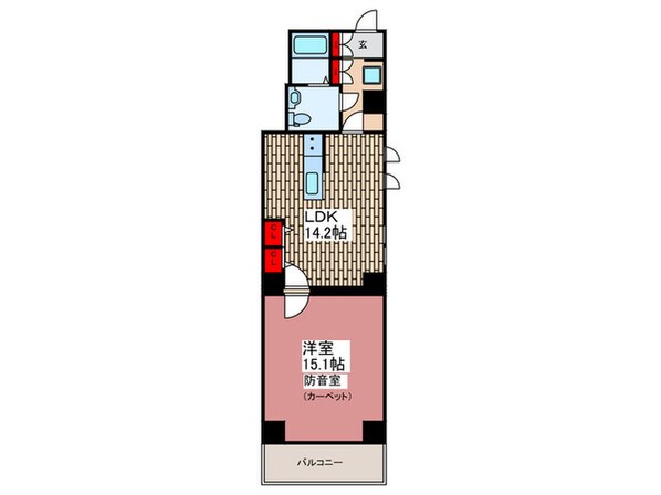 ラシクラスINFINA御徒町の物件間取画像